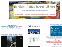 Tablet Screenshot of hmslibrary.yarmouthschools.org