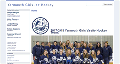 Desktop Screenshot of girlshockey.yarmouthschools.org