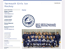 Tablet Screenshot of girlshockey.yarmouthschools.org